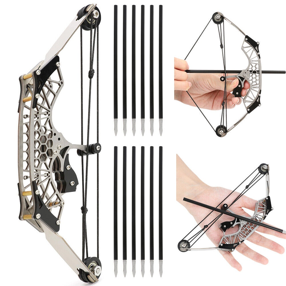 7.9 "Mini Composite Bow Set Bow Gift Bow Bag Indoor Entertainment Small Pulley Bow